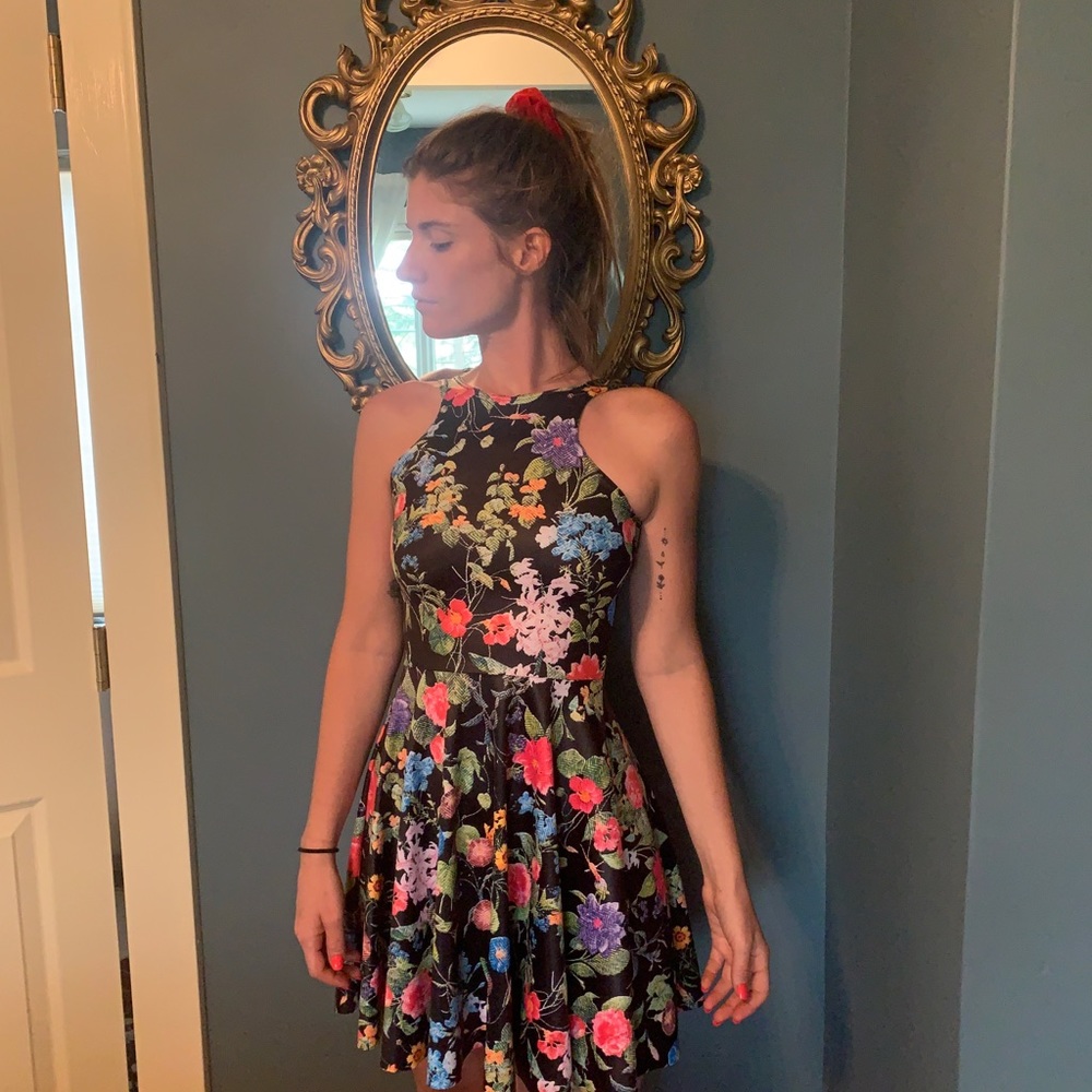 Black Milk flower Skater Dress